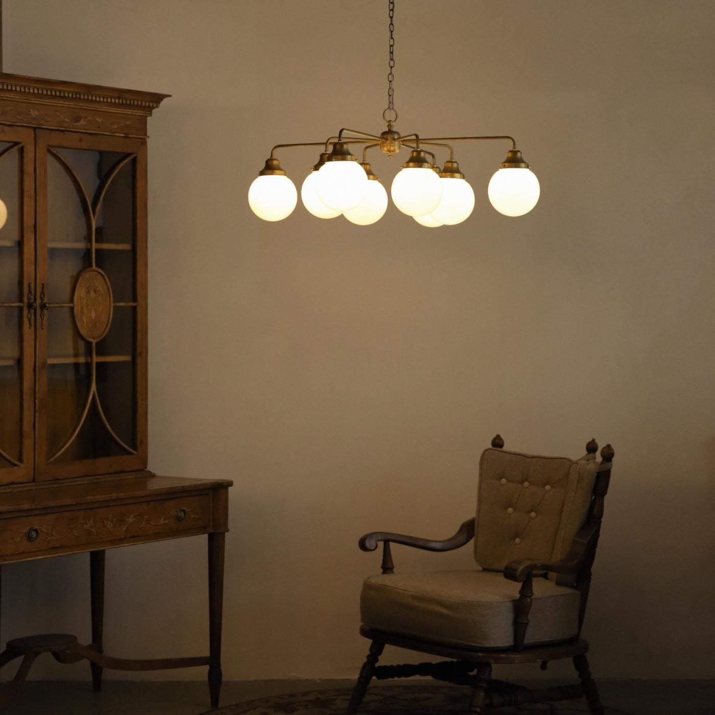 OCH016 8 BULBS CHANDELIER - POINT NO.39｜東京｜五反田｜真鍮