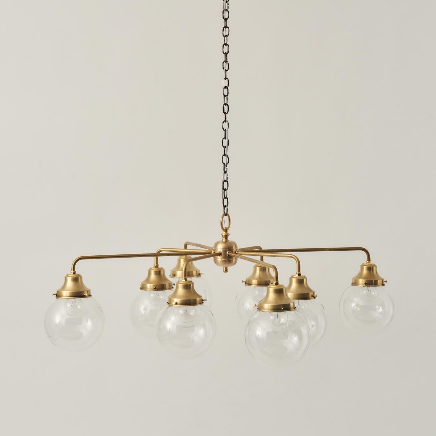 OCH016 8 BULBS CHANDELIER - POINT NO.39｜東京｜目黒｜真鍮