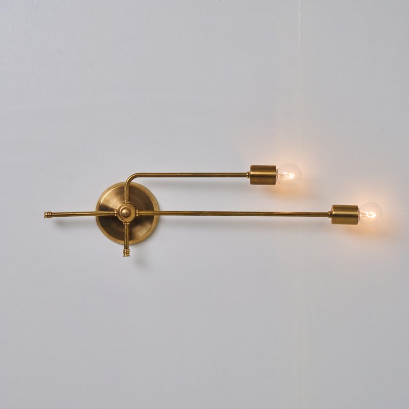 OBL313<br>2 BULBS BRACKET LAMP / 真鍮2灯ブラケットランプ