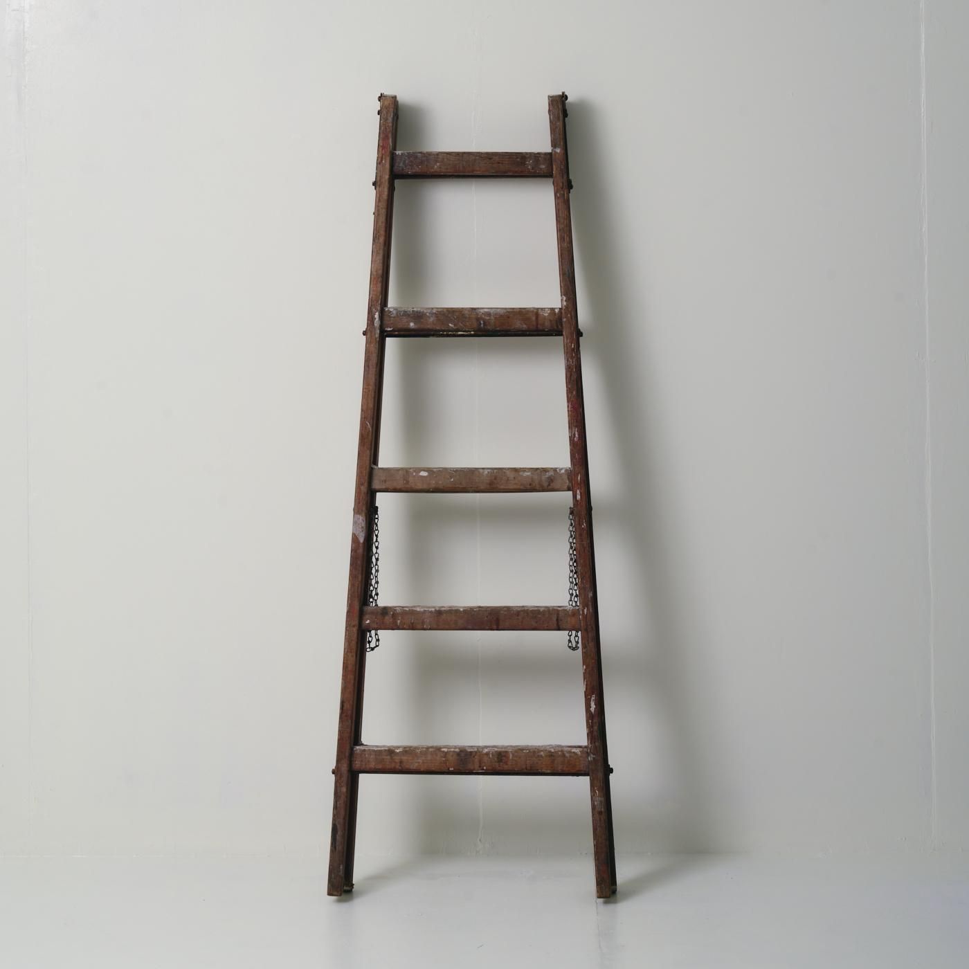 WOOD STEP LADDER - POINT NO.39｜東京｜目黒｜真鍮照明｜ヴィンテージ家具