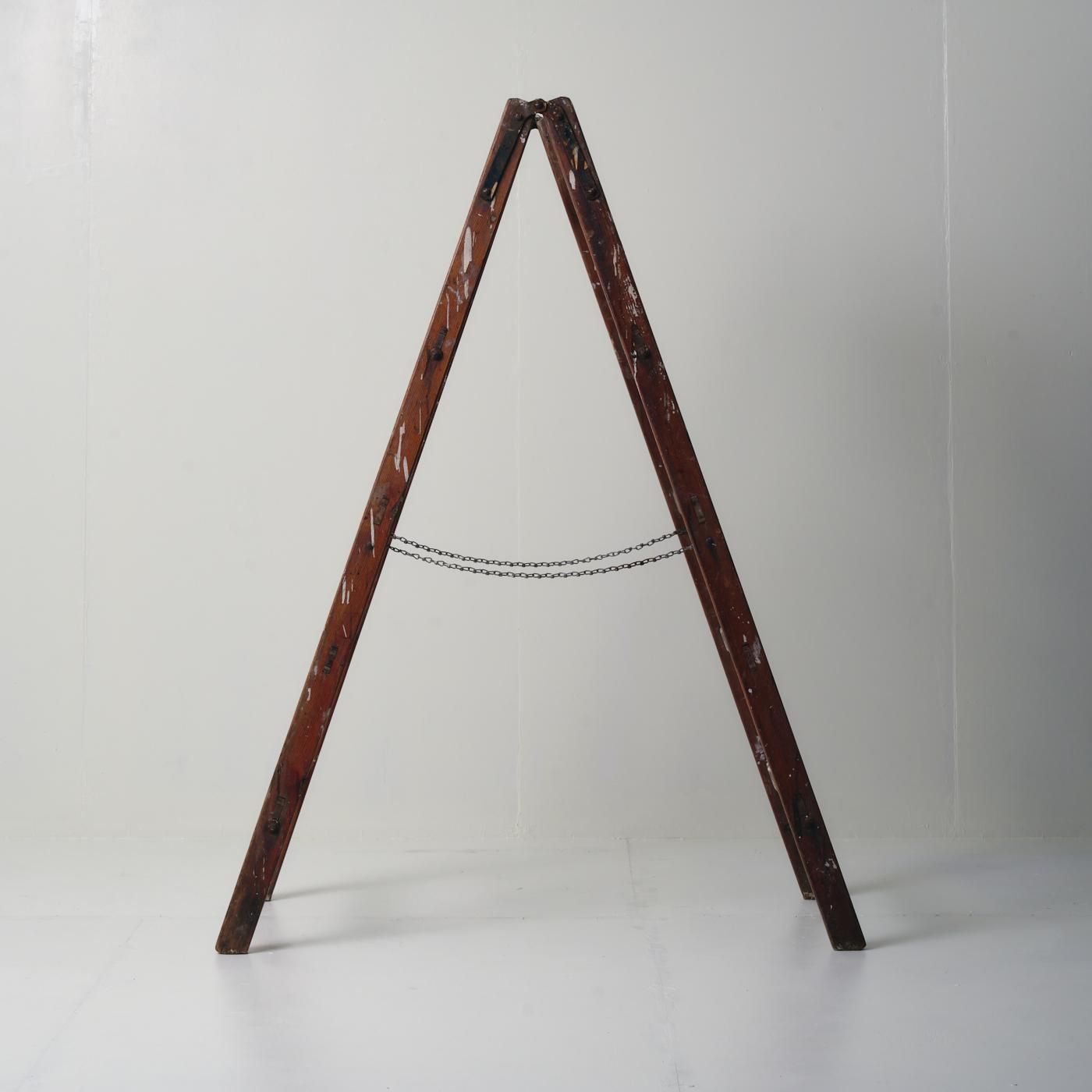 アンティーク雑貨 ladder Steel Step Ladder ｜スチールステップラダー