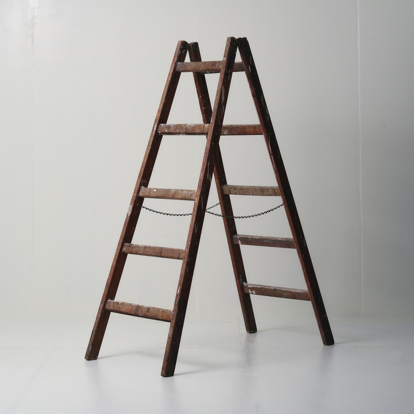 WOOD STEP LADDER - POINT NO.39｜東京｜目黒｜真鍮照明｜ヴィンテージ家具