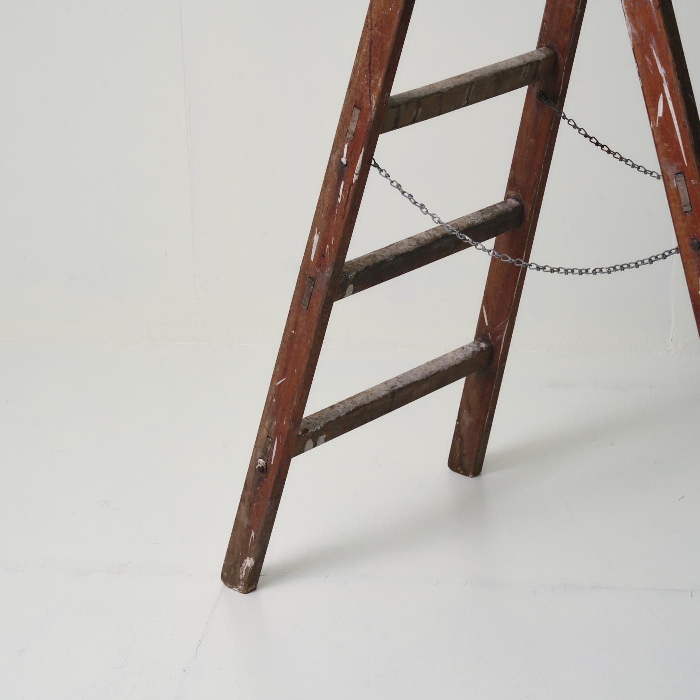 WOOD STEP LADDER - POINT NO.39｜東京｜目黒｜真鍮照明｜ヴィンテージ家具
