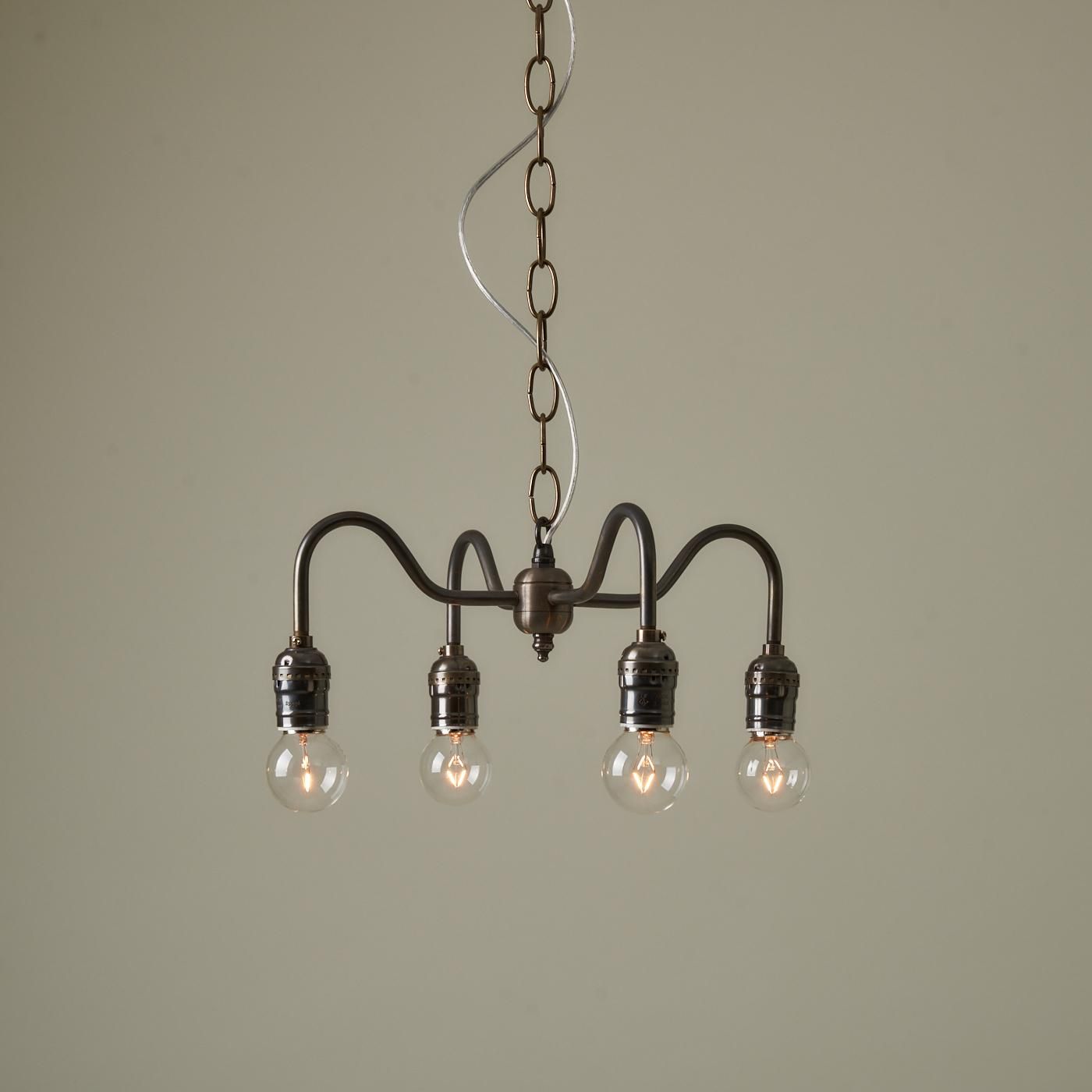 OPL005-A 4 BULBS LIGHT - Black Brass - POINT NO.39｜東京
