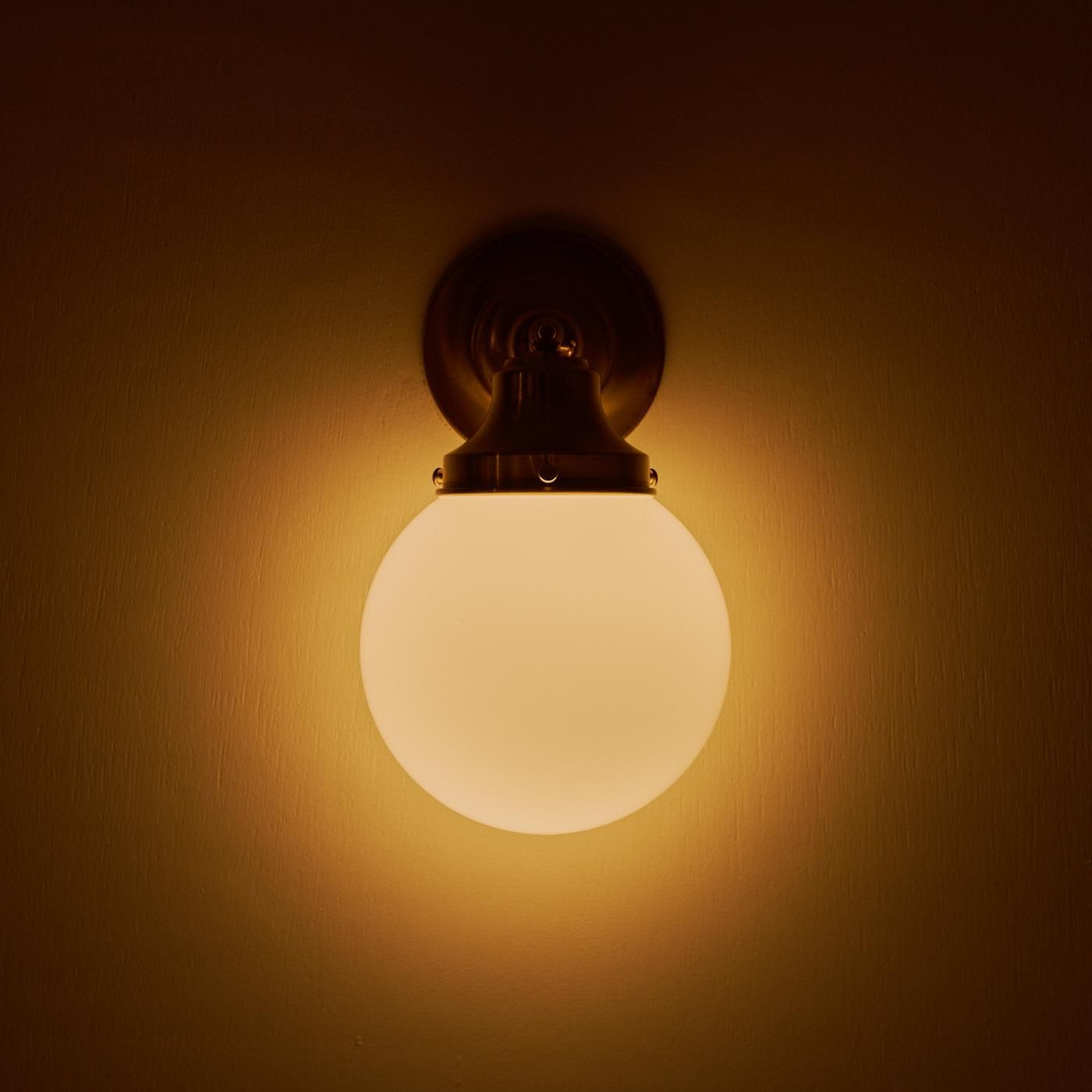 OBL034 GLASS SHADE BRACKET LAMP - POINT NO.39｜東京｜五反田｜真鍮