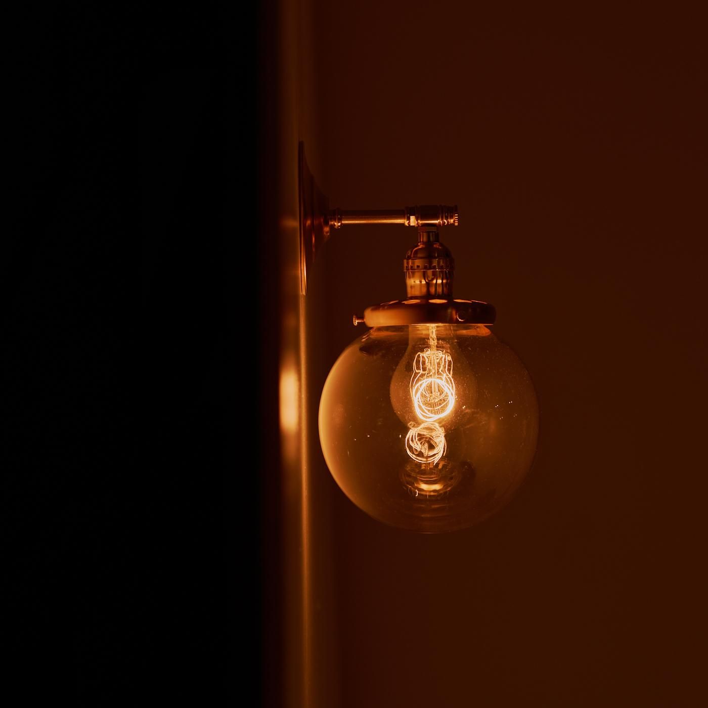 レトロト B賞 ルームライト OBL035B-CL GLASS SHADE BRACKET LAMP - POINT NO.39｜東京｜五反田