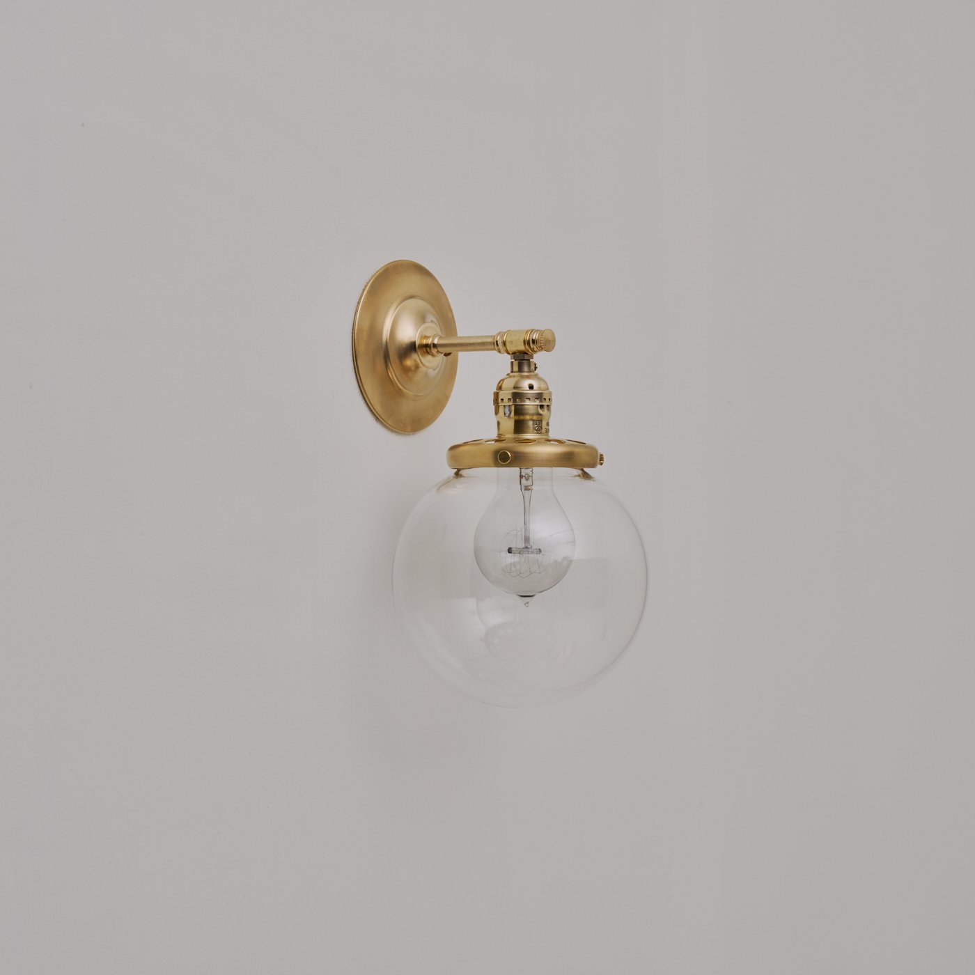 OBL035B-CL GLASS SHADE BRACKET LAMP - POINT NO.39｜東京｜五反田｜目黒｜真鍮照明｜ヴィンテージ家具