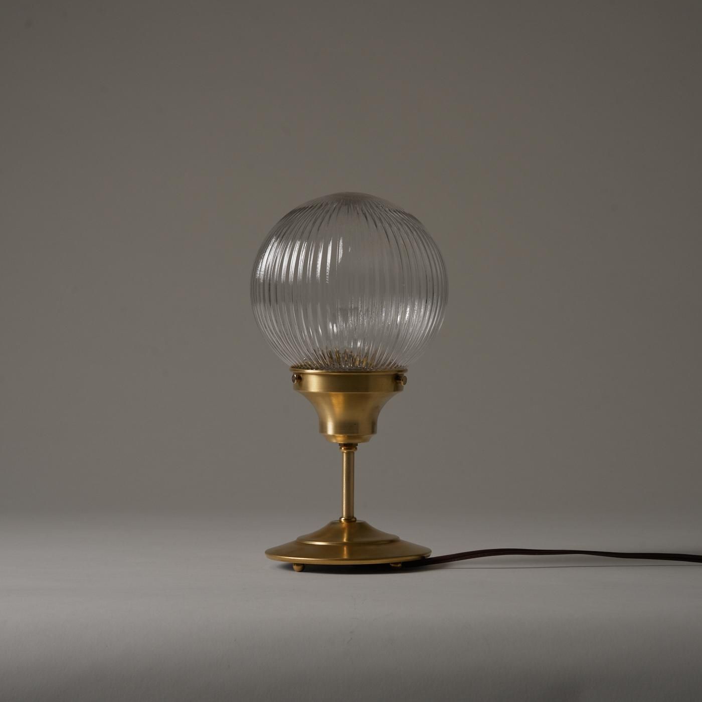 ヴィンテージ　ユーワ　YOUWA 　台湾製　ガラス　テーブルランプ　照明　真鍮 OSL080-LC GLASS SHADE STAND LIGHT - POINT NO.39｜東京