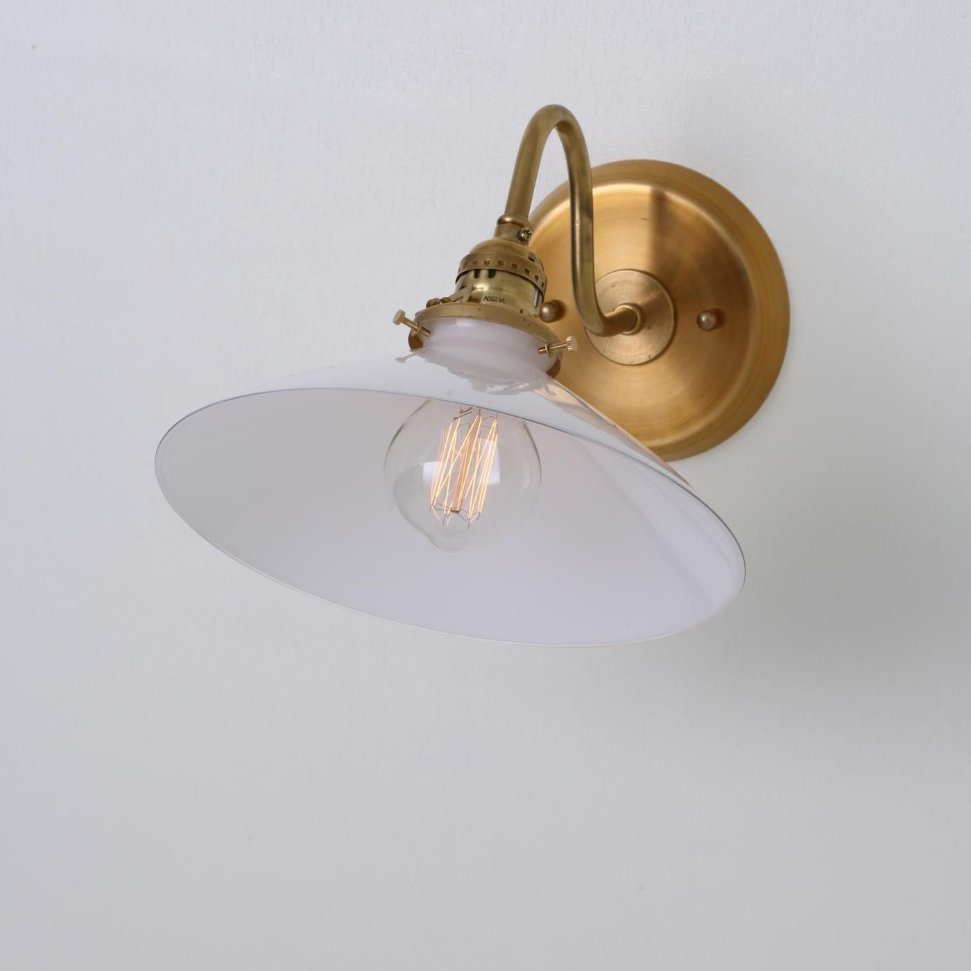 OBL065 GLASS SHADE BRACKET LAMP - POINT NO.39｜東京｜五反田｜真鍮