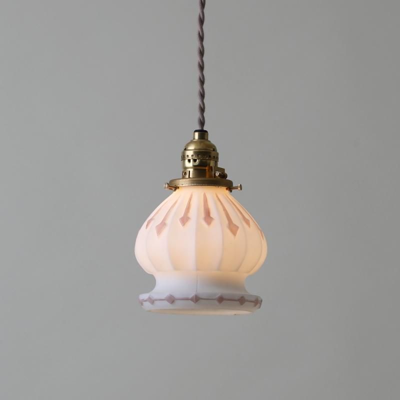 VINTAGE  GLASS SHADE PENDANT <br> ơ 饹 ڥ