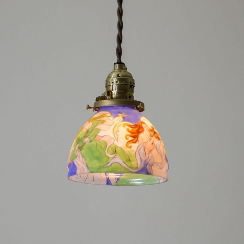 VINTAGE  GLASS SHADE PENDANT <br> ơ 饹 ڥ