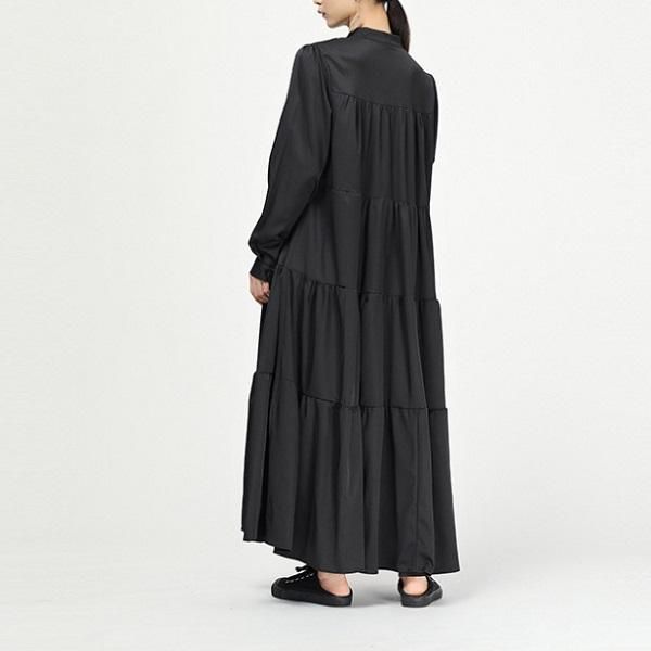 [新品 未使用]R JUBILEE M～L シャツワンピース ティアード 長袖 新品 未使用]R JUBILEE M～L シャツワンピース ティアード 長袖