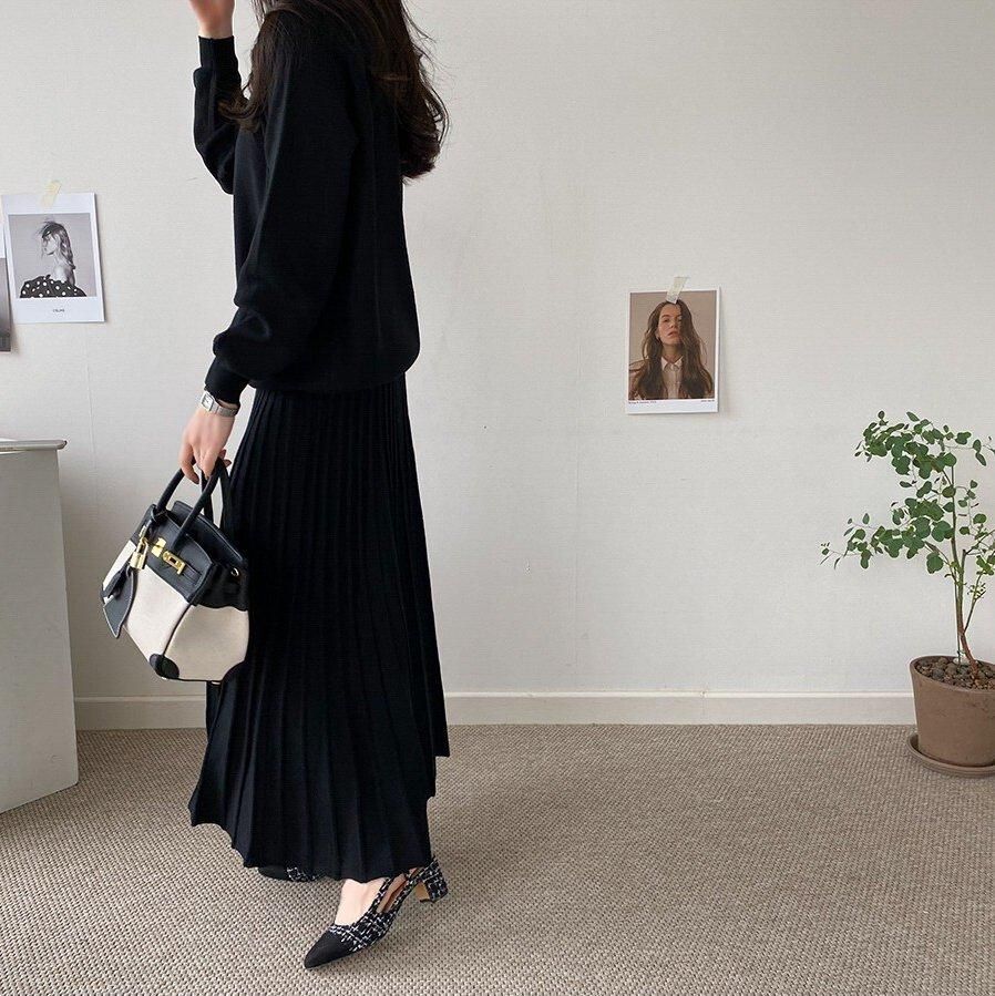 セットアップ | ニット スカート - orubia