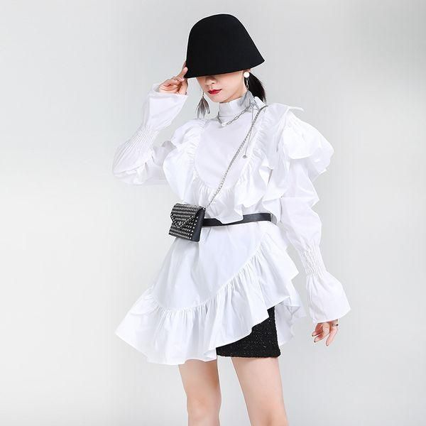 極美品♡エムプルミエ　クチュール　フリルネック 半袖ニット ホワイト 極美品♡エムプルミエ クチュール フリルネック 半袖ニット