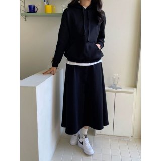 セットアップ パーカー スカート フレア カジュアル ツーピース  ホームウェア 韓国ファッション