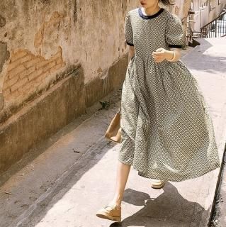 ワンピース ティアード ロング ボヘミアン ボタニカル 熱帯