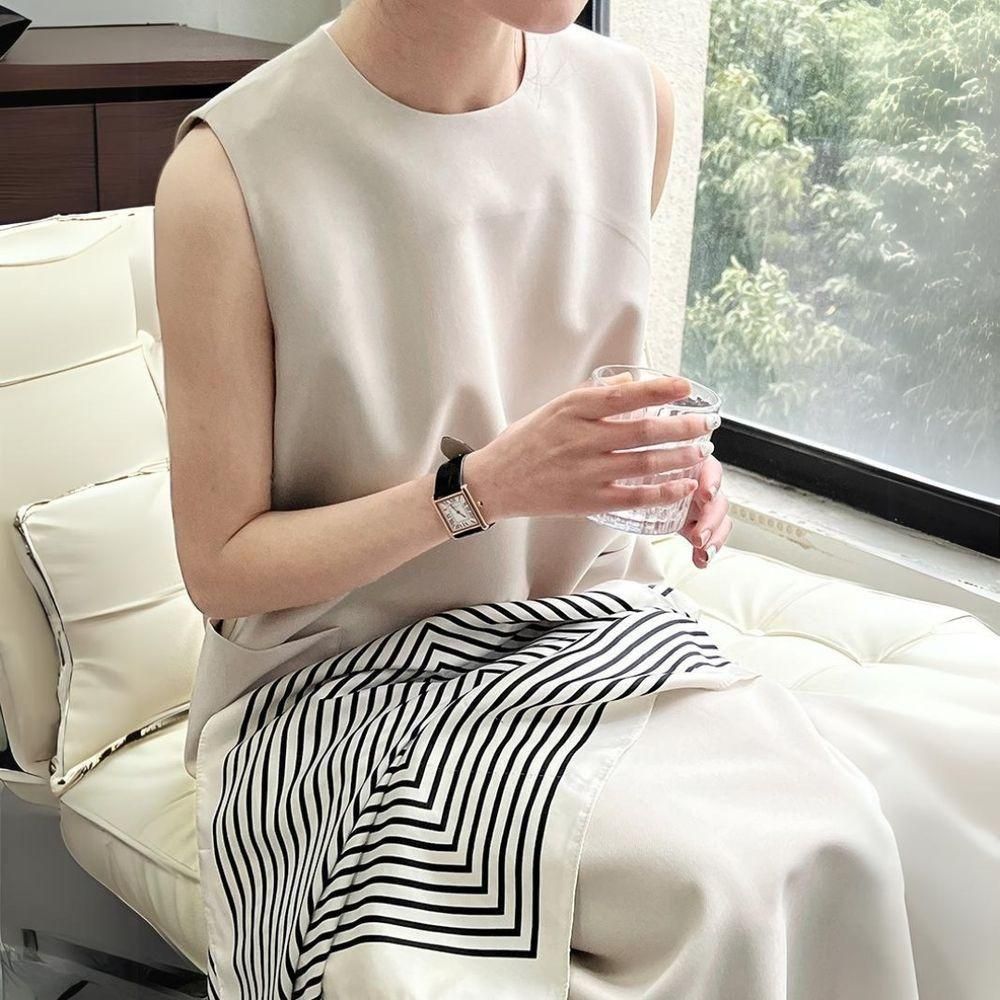 ワンピース ミモレ丈 シンプル バックスリット ボックス ワンピース ミモレ丈 シンプル バックスリット ボックス