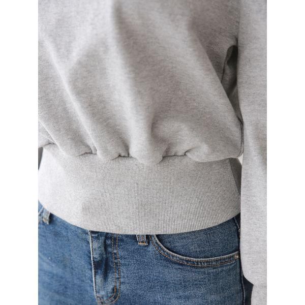 スウェット パフスリーブ | クロップド 長袖 - orubia