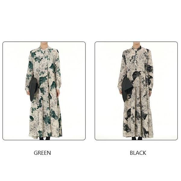 ワンピース ティアード ロング cyard 着物柄 花柄 レトロ 和風 ワンピース ティアード ロング cyard 着物柄 花柄 レトロ 和風