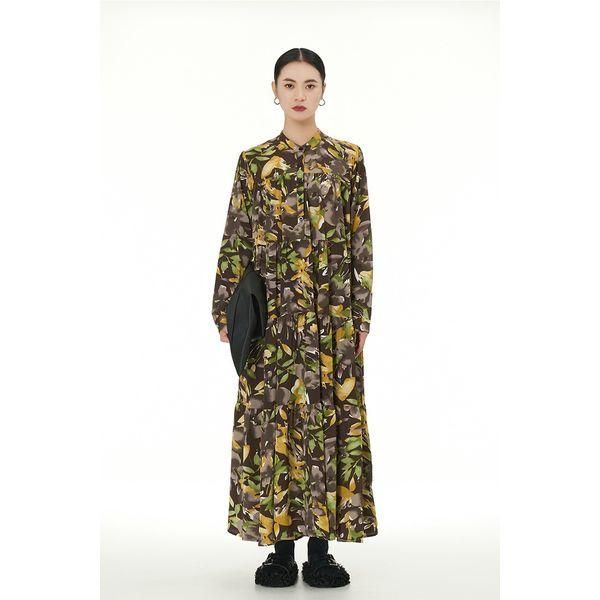 ワンピース ティアード ロング cyard 花柄 イングリッシュ
