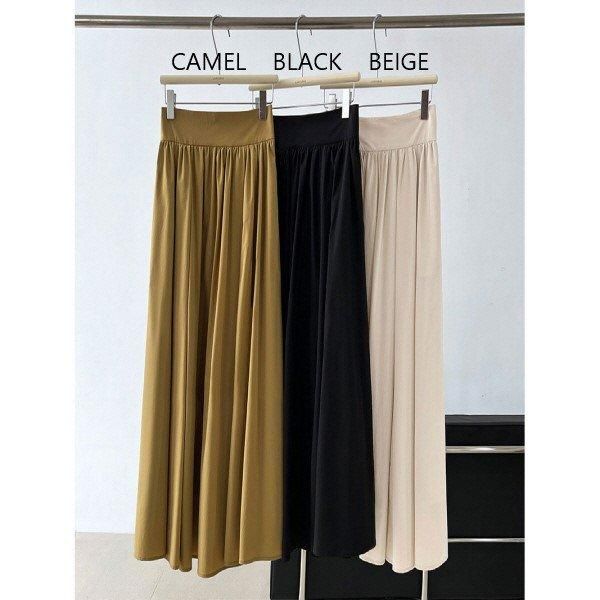 スカート ロング マキシ ハイウエスト フレア Aライン