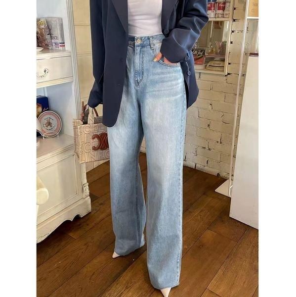デニム ハイウエスト パンツ ストレート ウオッシュ加工 4 ジーンズ デニム パンツ ワイド ウォッシュ加工 ハート ラブ