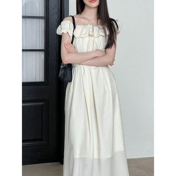 GOLDS同型♡ビジューバックル付きAラインラッフルフリル♡ホルターキャミワンピ GOLDS同型♡ビジューバックル付きAラインラッフルフリル