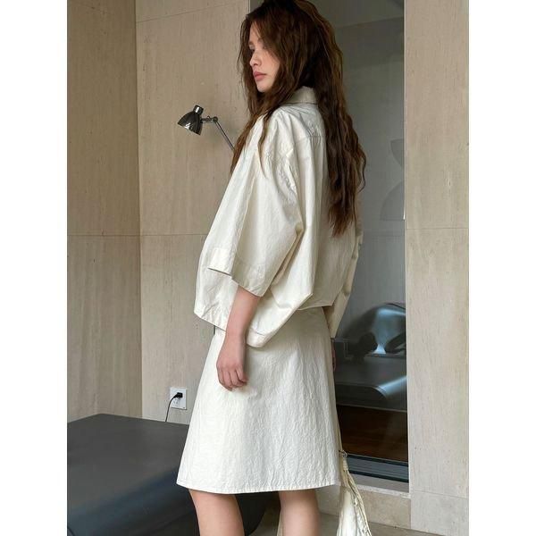 ワンピース 2WAY ミニ シャツワンピース ニューフレンチ