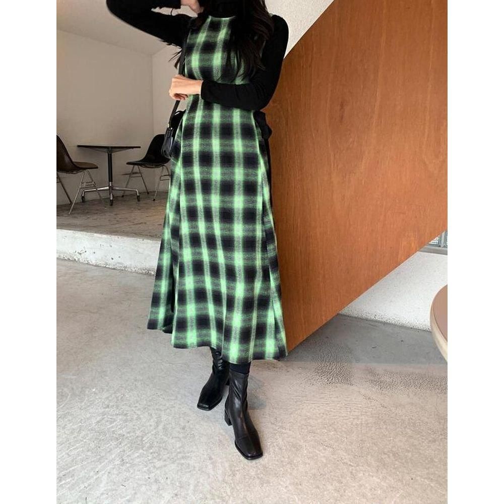 チェック柄ノースリーブワンピース 楽天市場】ノースリーブワンピース チェック柄 ワンピース