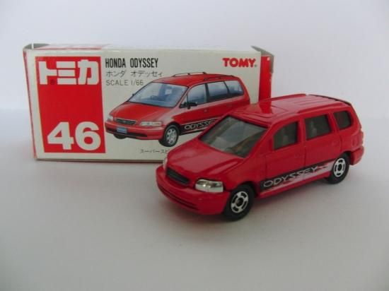トミカ ホンダオデッセイ 2台セット 1/66 赤箱 希少 絶版 2025年最新