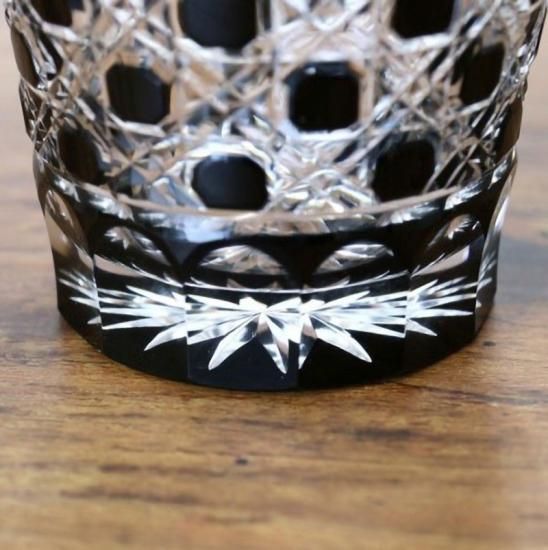 江戸切子　八角籠目　最高級　蓋付きグラス 楽天市場】江戸切子 ロックグラス 八角籠目 田島硝子 ルリ（青