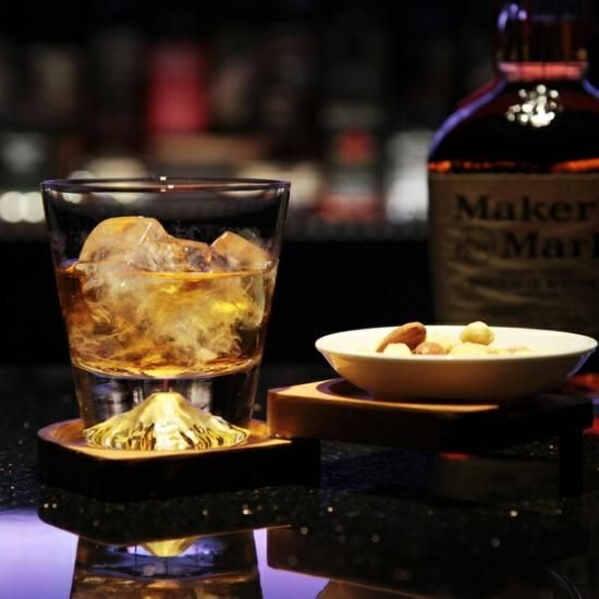 伏見工業 ラグビー グラス 木製コースター オリジナルツインコースター〈さくら無垢材（ライトブラウン）〉