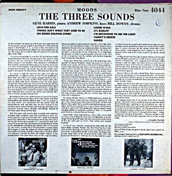 MOODS THE THREE SOUNDS Original盤 - JAZZCAT-RECORD