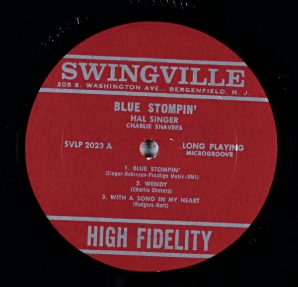 HAL SINGER BLUE STOMPIN' WITH CHARLE SHAVERS AND RAY BRYANT Us盤