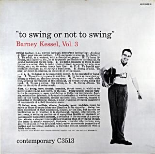 BARNEY KESSEL / TO SWING OR NOT TO SWING