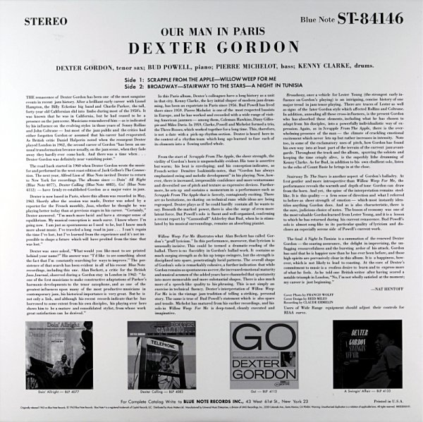 OUR MAN IN PARIS DEXTER GORDON Us盤 - JAZZCAT-RECORD