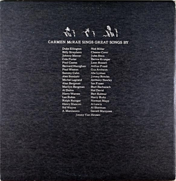 Carmen McRae – The Great American Songbook | Releases | Discogs