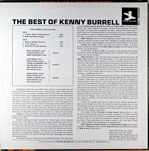 ○即決LP John Jenkins / With Kenny Burrell blp1573 j37245 米盤、Ua