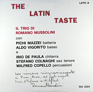 THE LATIN TASTE ROMANO MUSSOLINI Itarian盤