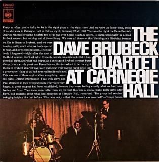THE DAVE BRUBECK QUARTET AT CARNEGIE HALL 