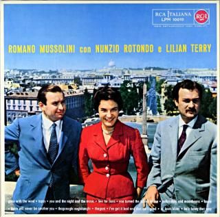 ROMANO MUSSOLINI CON NUNZIO ROTONDO E LILIAN TERRY 
