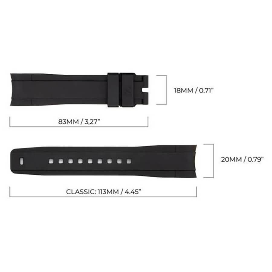 ヨットマスター用ラバーベルト 16622/116622等【EBISU LEATHER ヨットマスター用ラバーベルト 16622/116622等【EBISU LEATHER