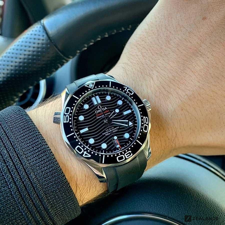 ラバーベルト：オメガシーマスター Seamaster Diver 300m Co-Axial 42mm用