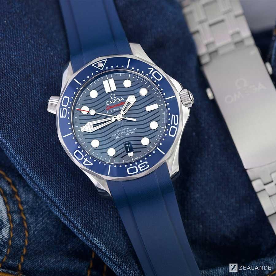 ラバーベルト：オメガシーマスター Seamaster Diver 300m Co
