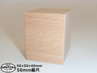 【50mm基尺】50×50×40ｍｍ 単品積み木
