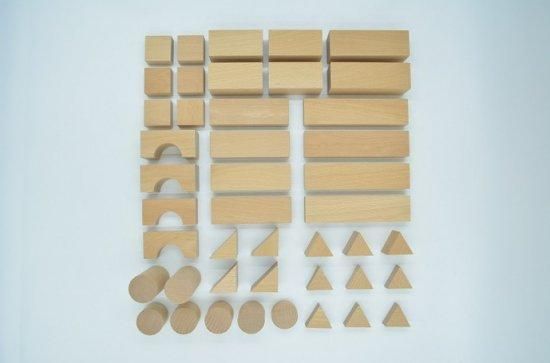 40mm基尺】40-30 箱入り 正三角形や円柱、長い積み木が入った