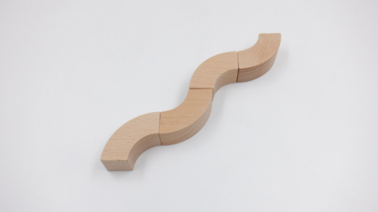 40mm基尺】窓アーチ2 単品商品 積み木 - 小さな大工さん-国産の