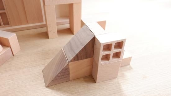 40mm基尺】送料無料！おうちセット 木箱付き 積み木 名入れ無料