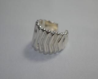 Silver Furrow Ring