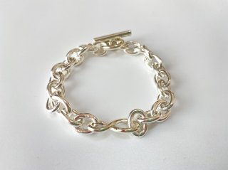Silver Cross-Over Bracelet